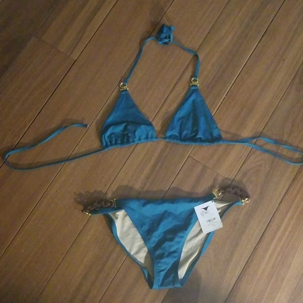 Teal Victoria Secret Bikini Set New Never worn